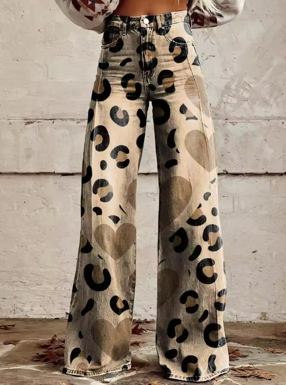 Eliza | Vintage-geïnspireerde broek met speelse print
