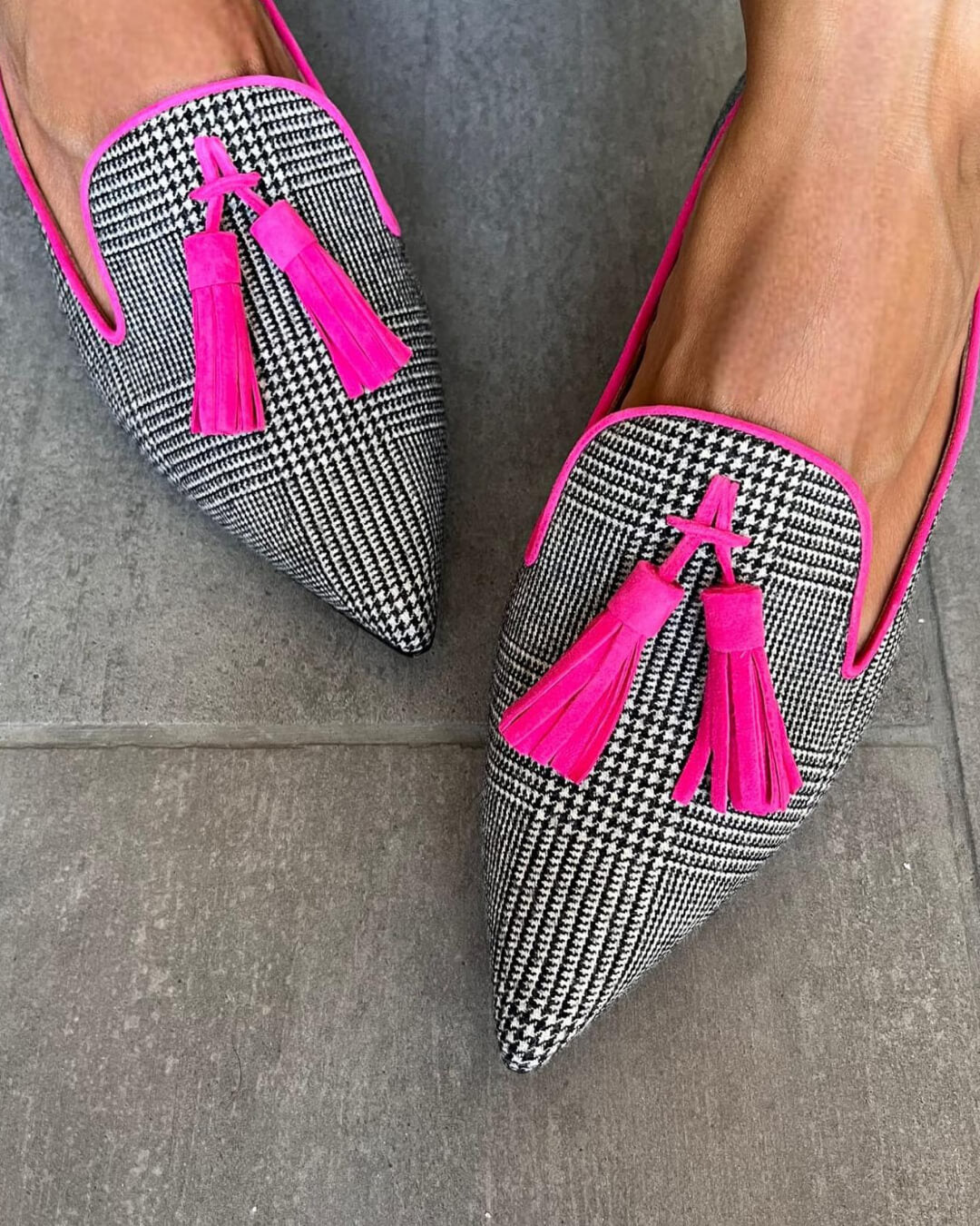 NADINE | Elegante puntige loafers met comfortabele kwastjes