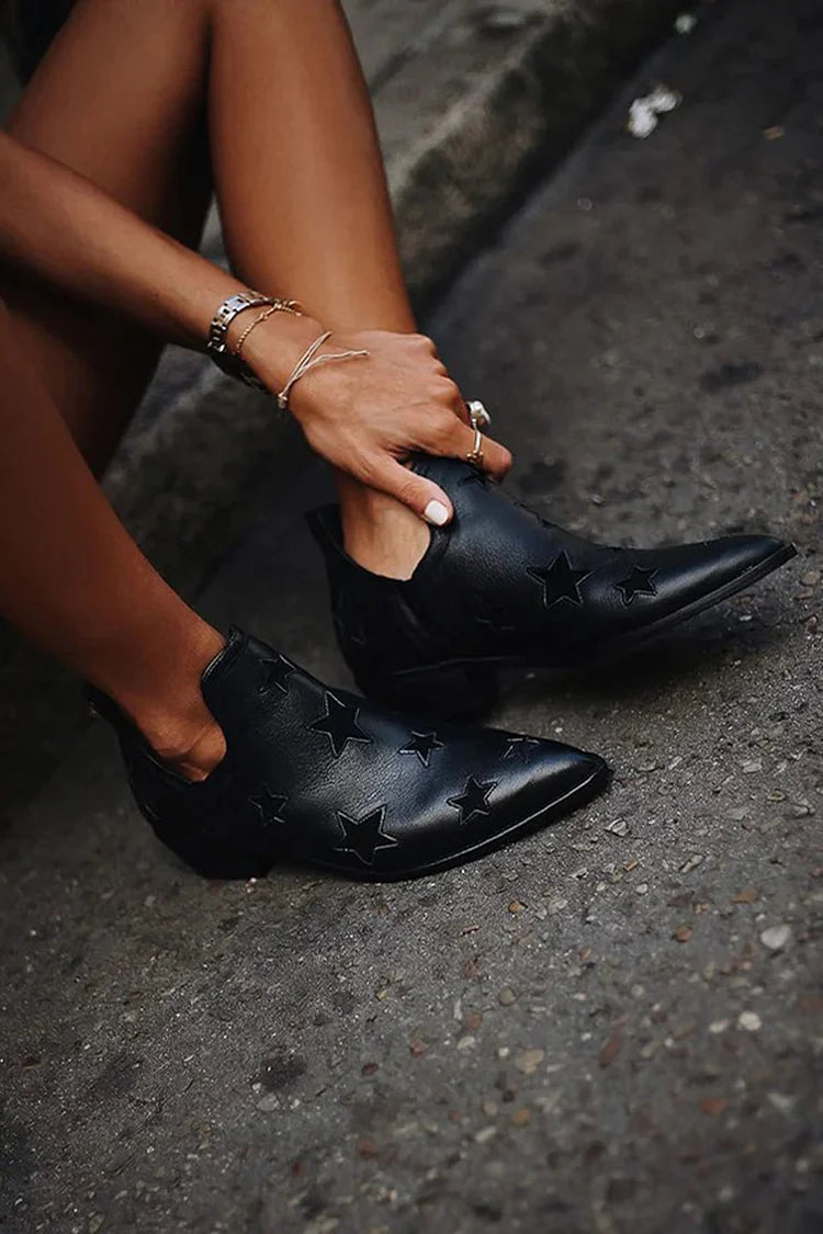 STELVIA | TEXAAN BOOTS MET STERRREN