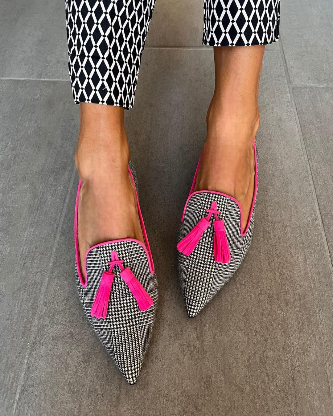 NADINE | Elegante puntige loafers met comfortabele kwastjes