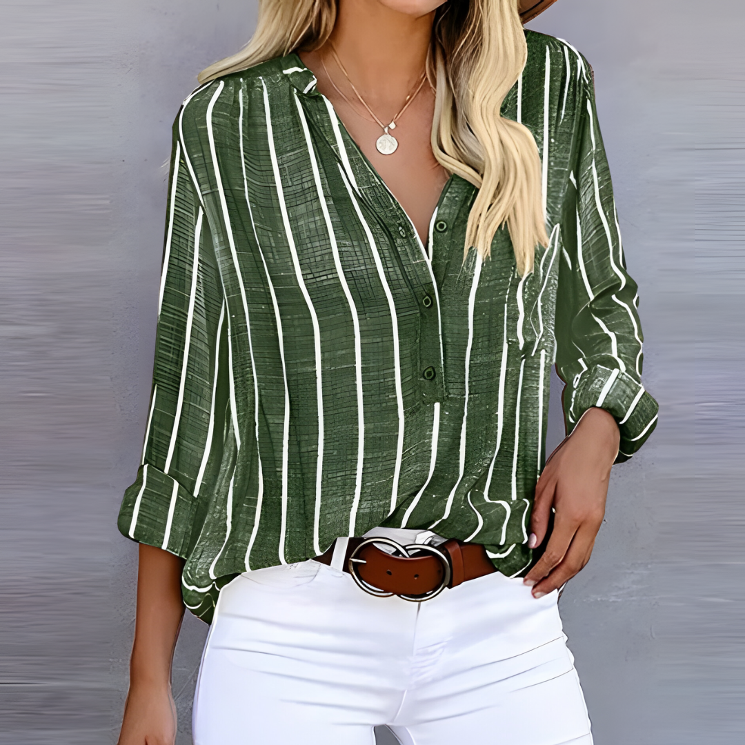 Tijdloos gestreept blouse