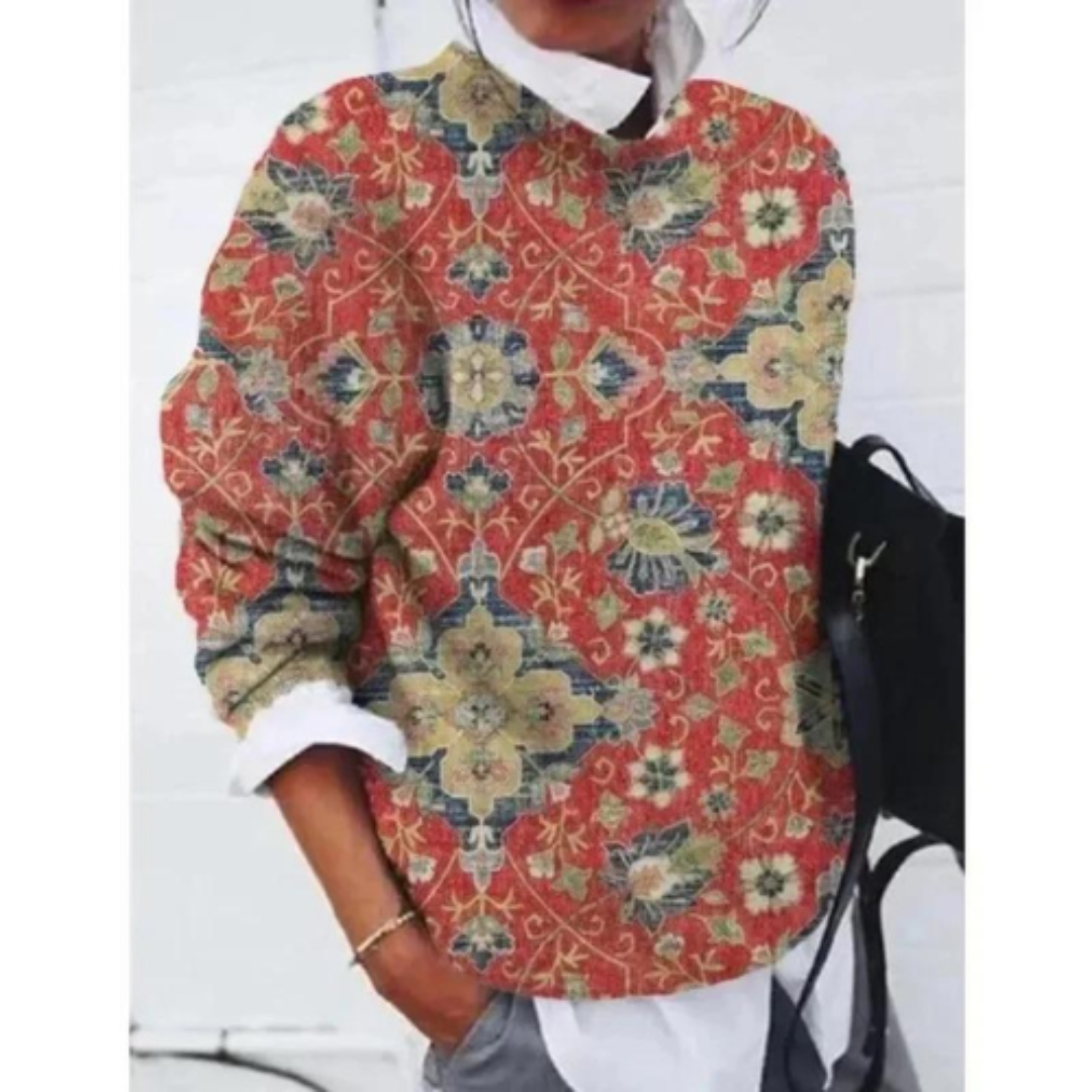 Wilma | Dames Bloemen Casual Trui