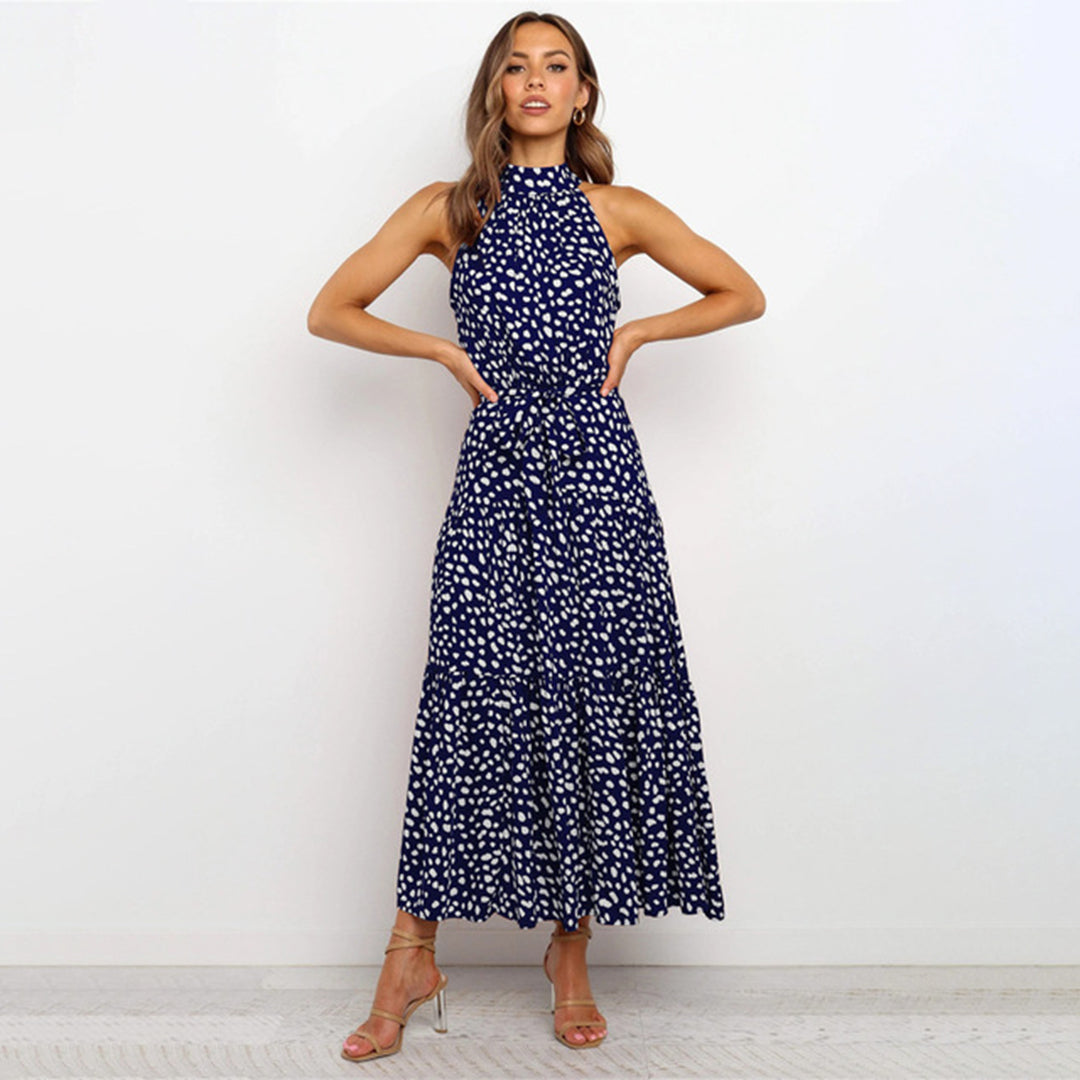 Lorena | Chique jurk met stippenprint
