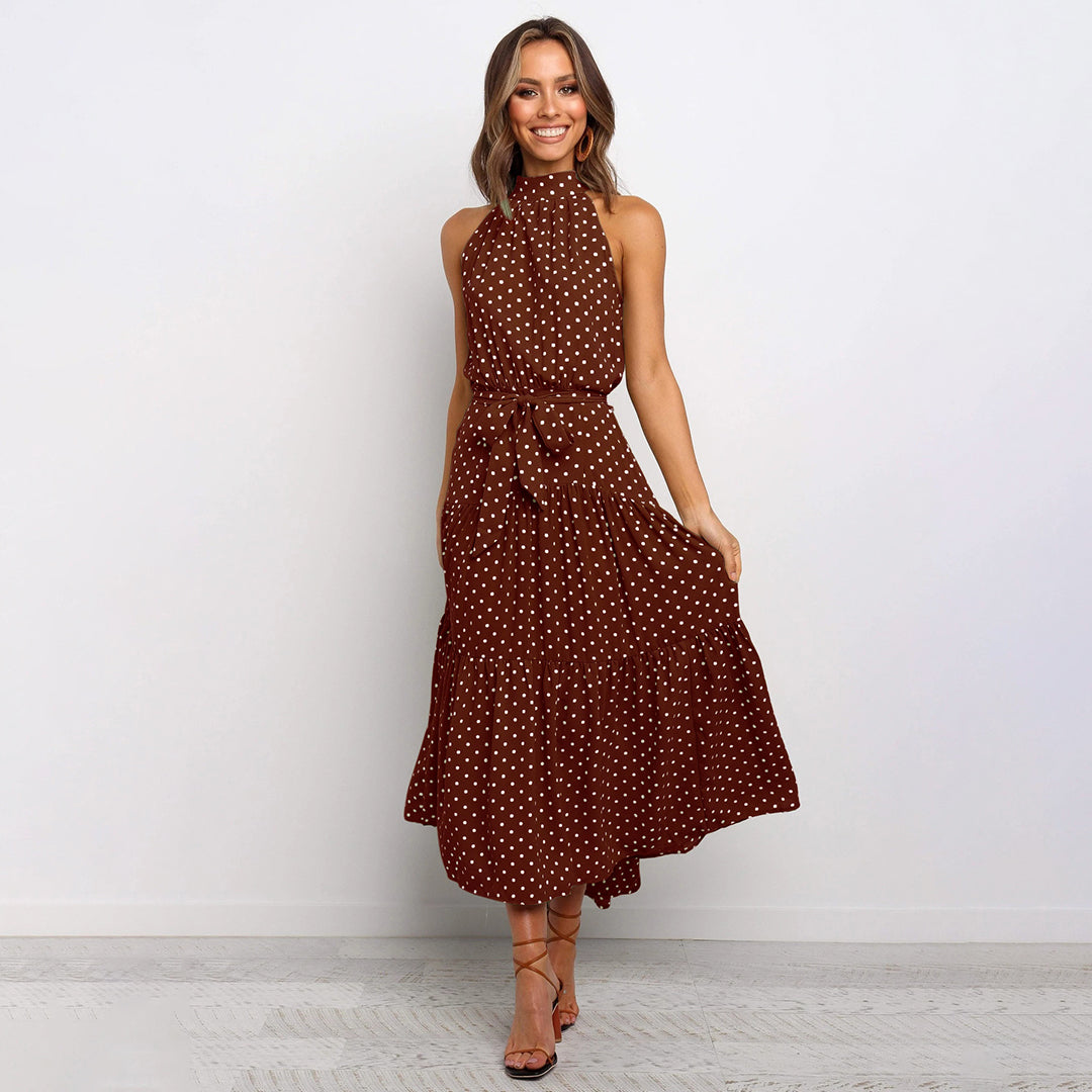 Lorena | Chique jurk met stippenprint