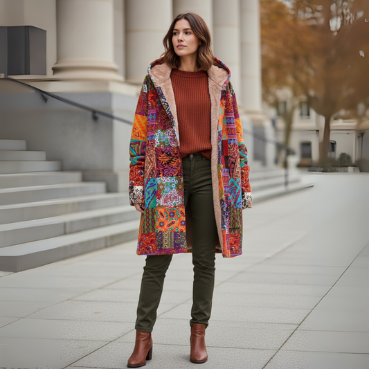 Scarlett | Stijlvolle warme jas met capuchon