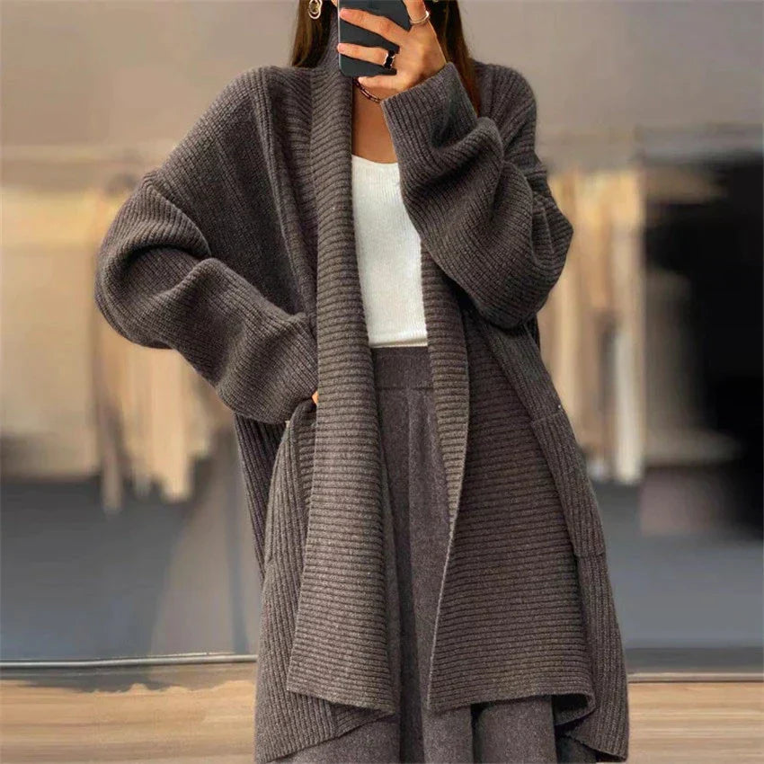 Euphemia | Lange Gebreide Cardigan