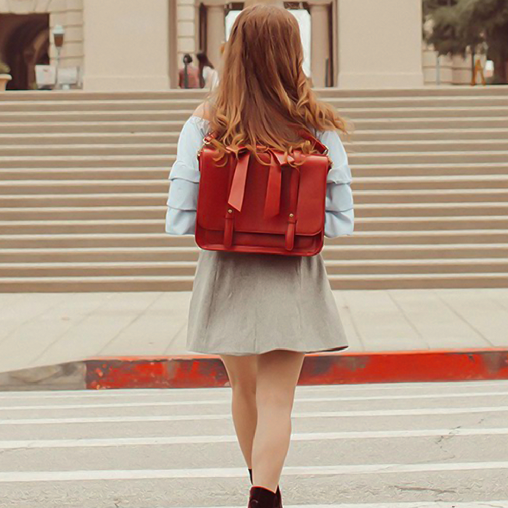 Roze | Trendy Leren Tas