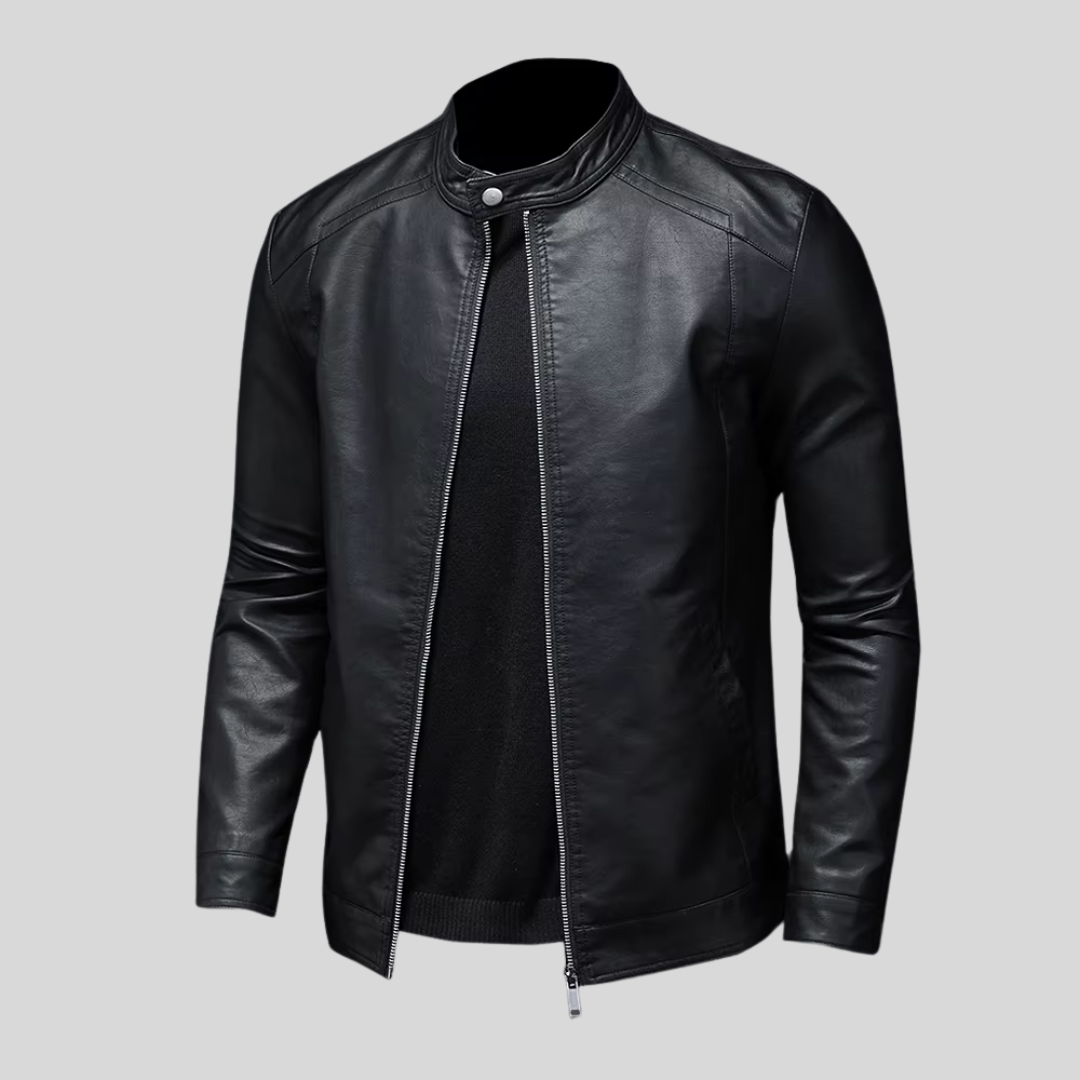 Troy | Minimalistisch leren jack