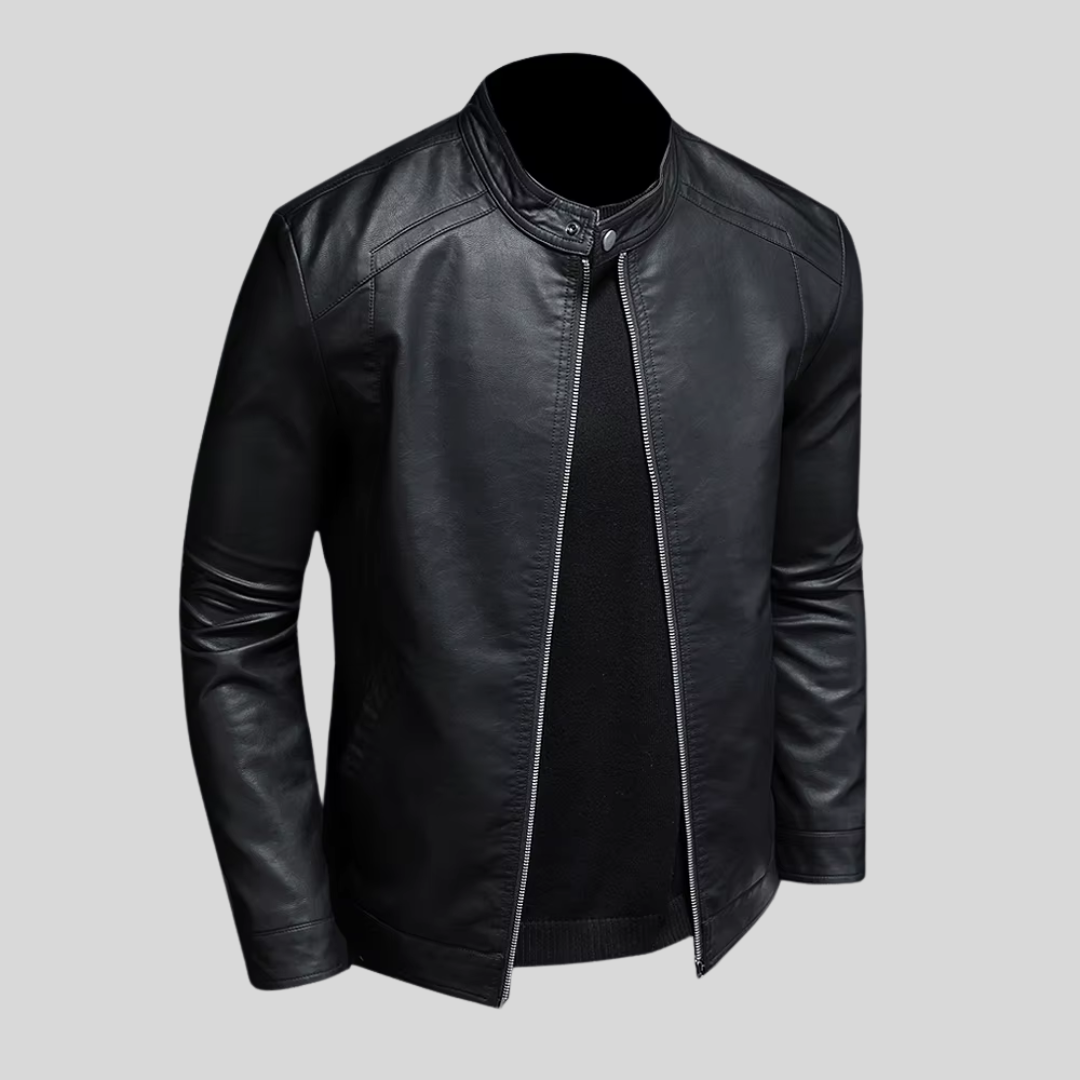 Troy | Minimalistisch leren jack
