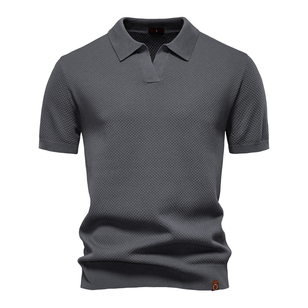 Ulrich | Gestructureerde Polo-Shirt