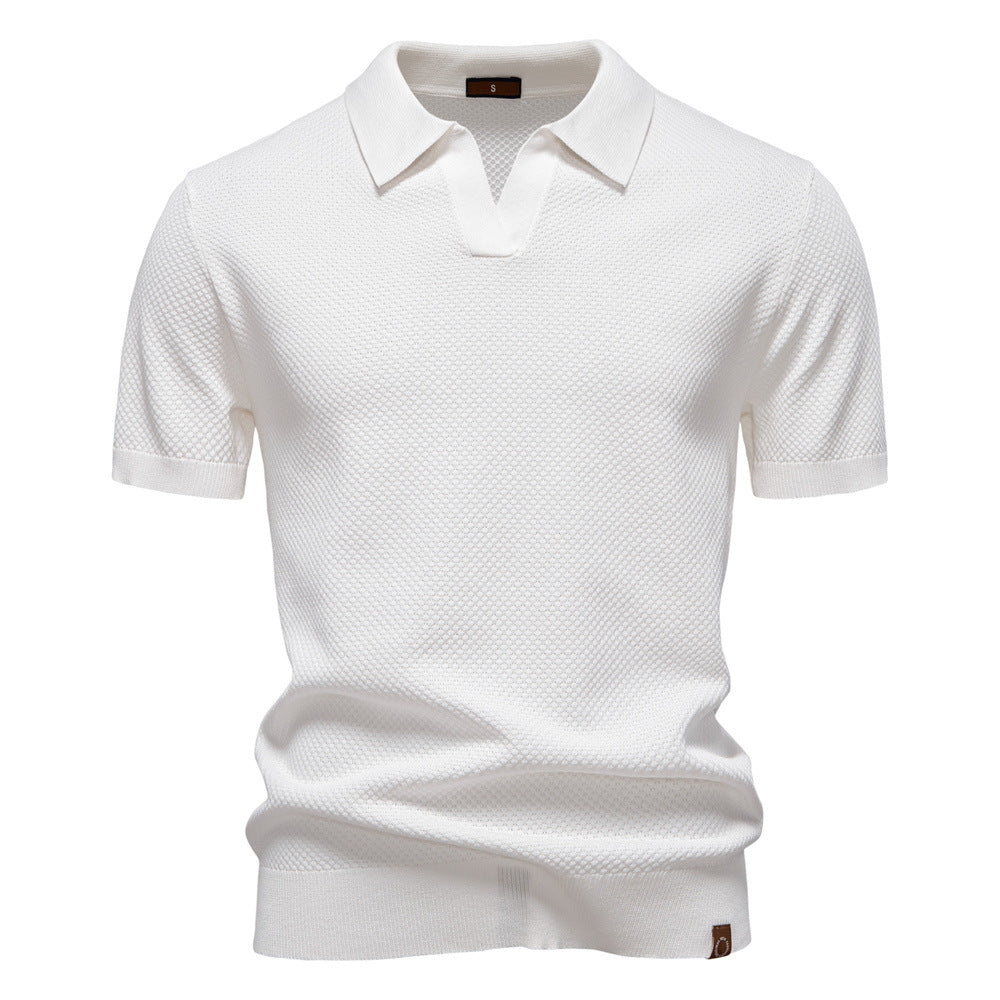 Ulrich | Gestructureerde Polo-Shirt