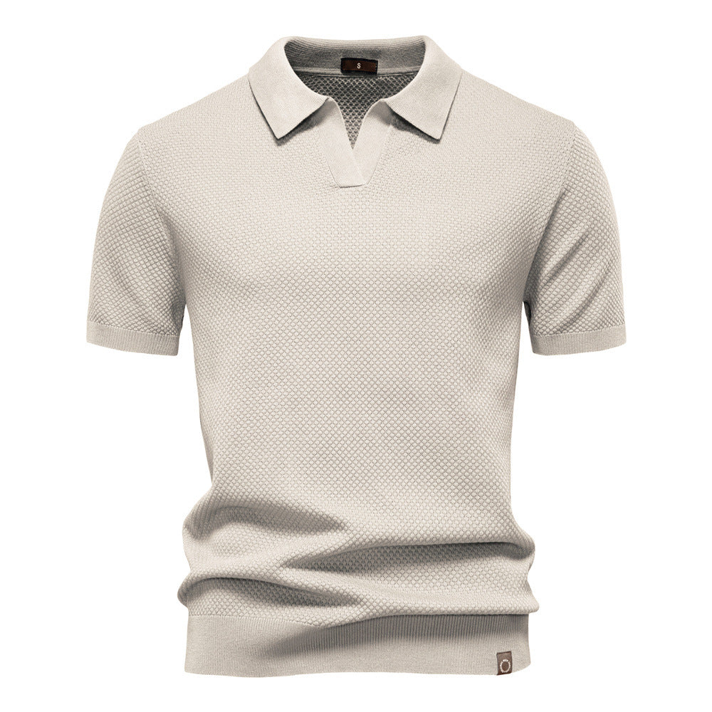 Ulrich | Gestructureerde Polo-Shirt
