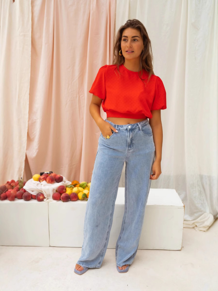 LORENA™ | DE GEKORTE BLOUSE