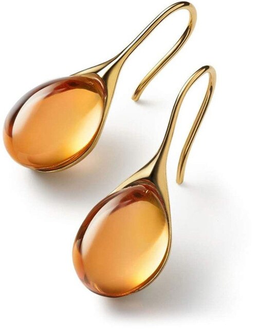 Oorbellen van Goud- en Zilver-kristal