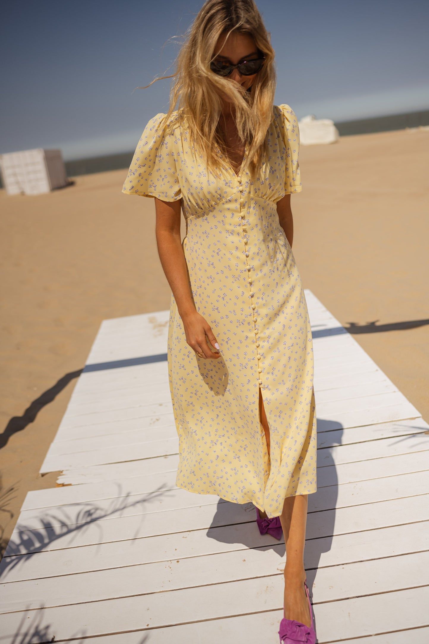 Diana™ | Het Gebloemde Zomer Midi-jurk