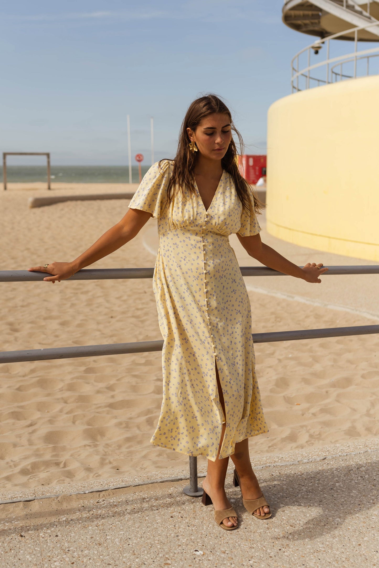 Diana™ | Het Gebloemde Zomer Midi-jurk