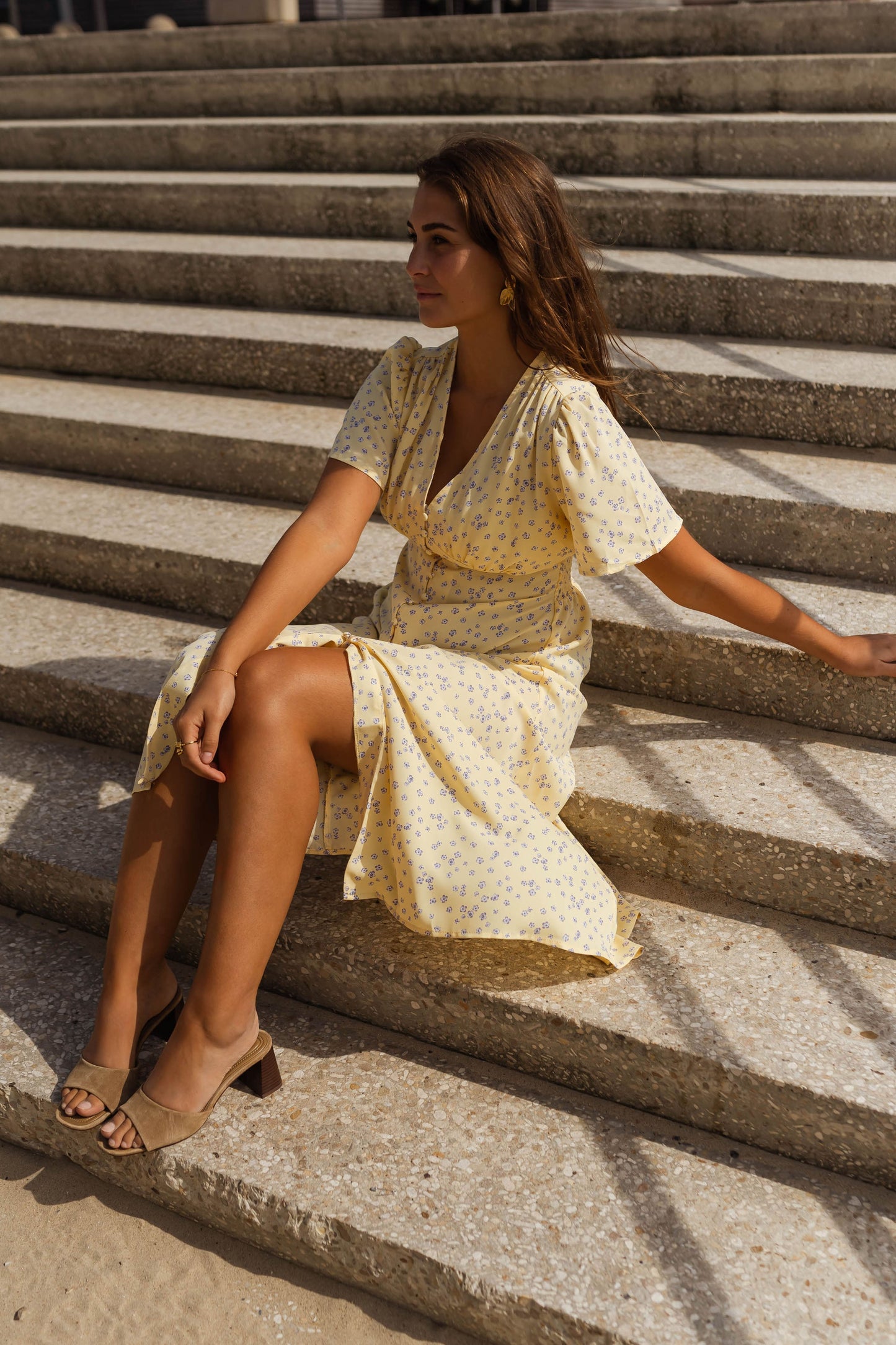 Diana™ | Het Gebloemde Zomer Midi-jurk
