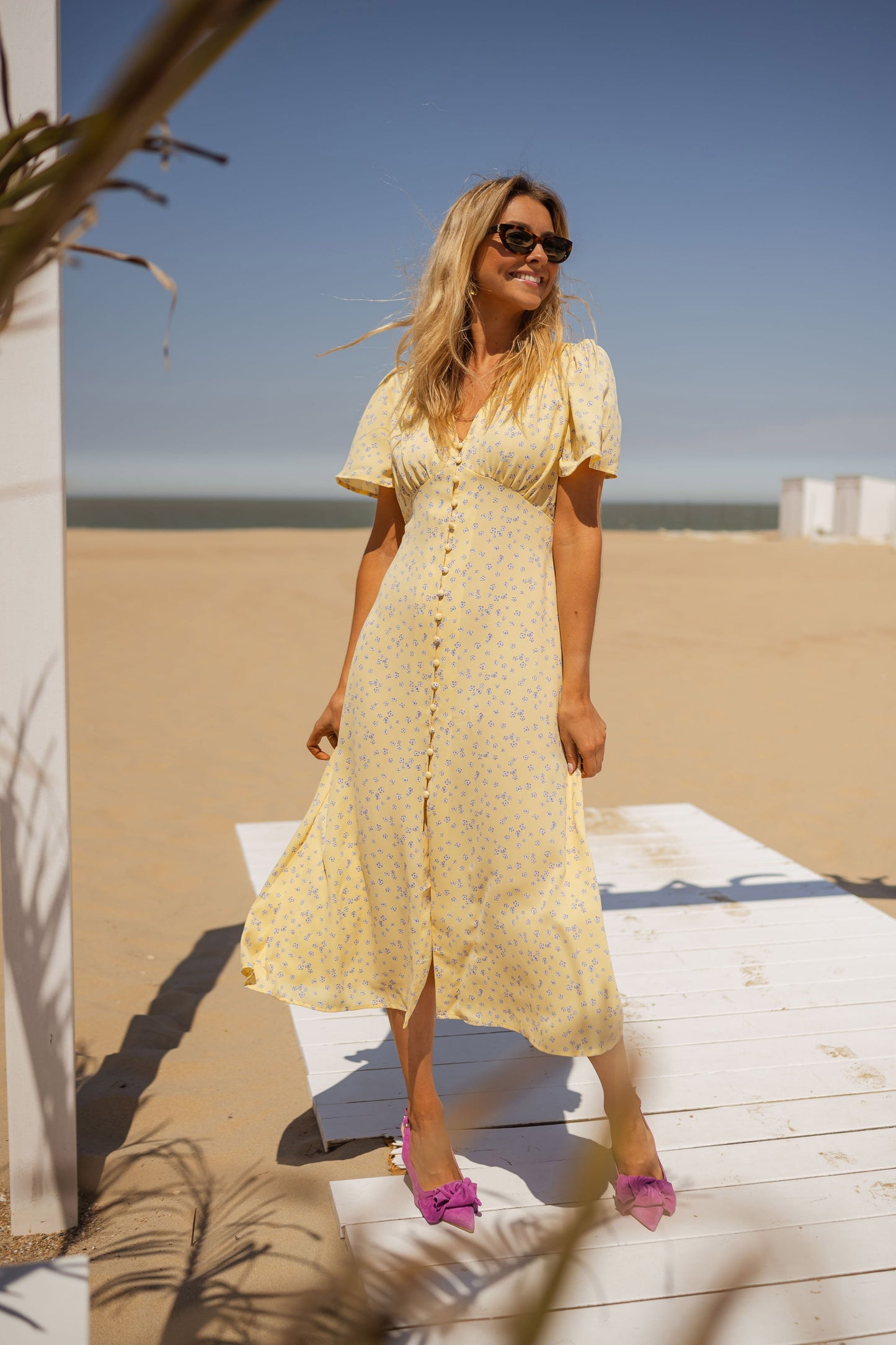 Diana™ | Het Gebloemde Zomer Midi-jurk