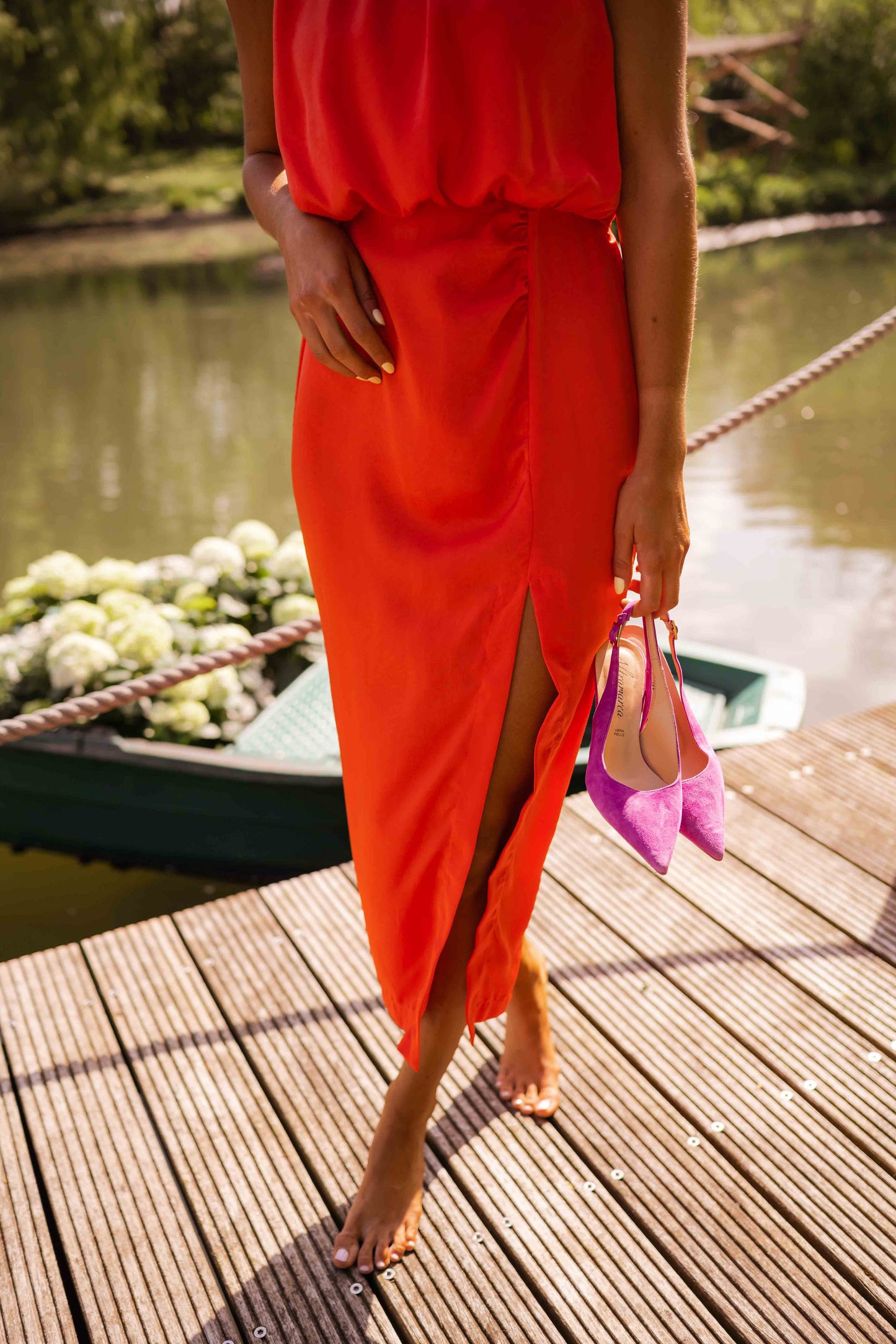 Lenora | Elegante midi-jurk