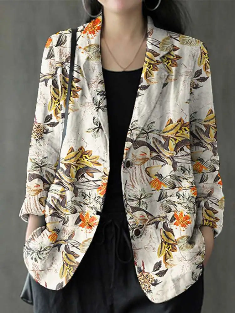 Sophia | Stijlvolle katoenen blazer