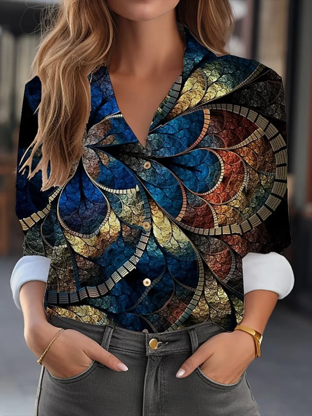 Regine | Elegante blouse met bloemenprint