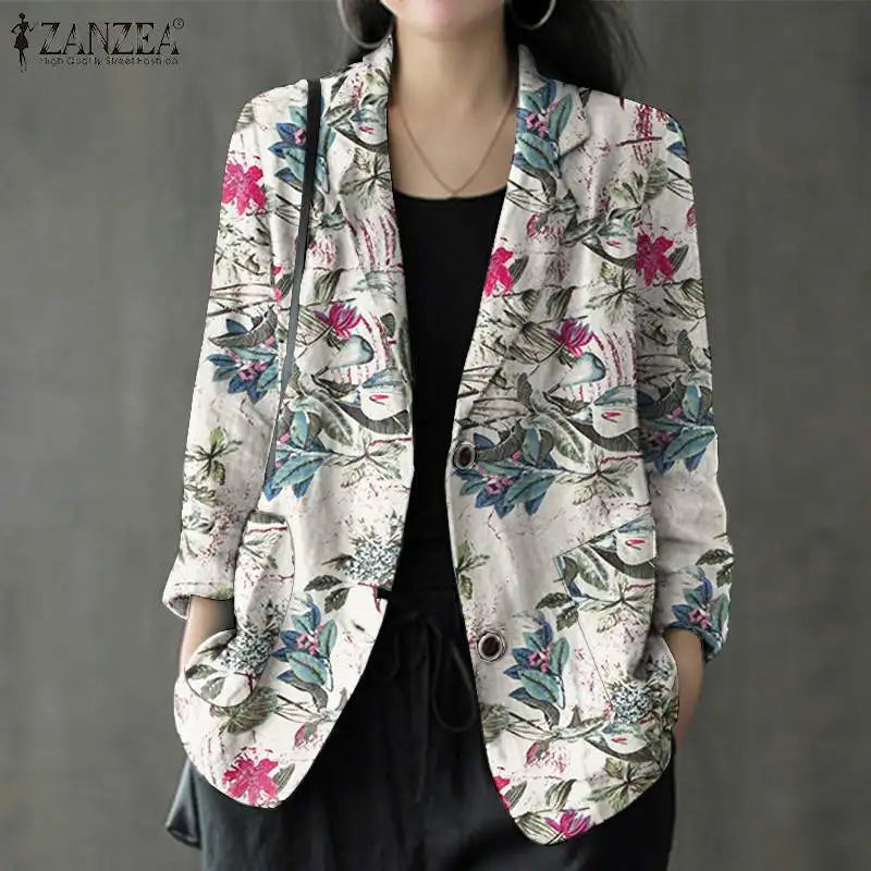 Sophia | Stijlvolle katoenen blazer