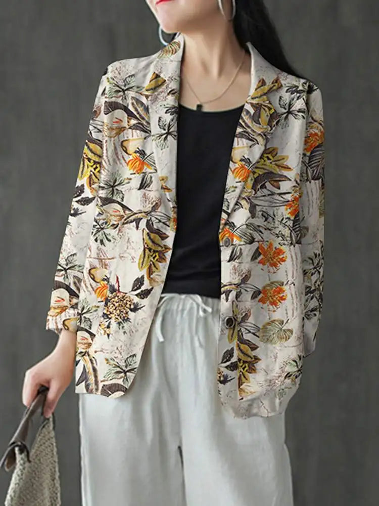 Sophia | Stijlvolle katoenen blazer
