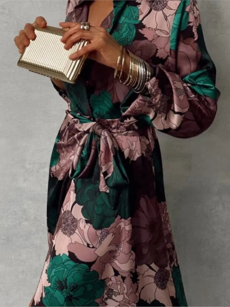 Mareen | Elegante jurk met bloemenprint