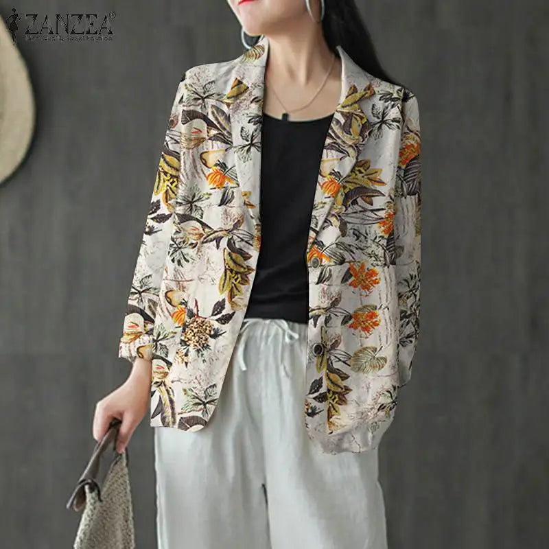 Sophia | Stijlvolle katoenen blazer
