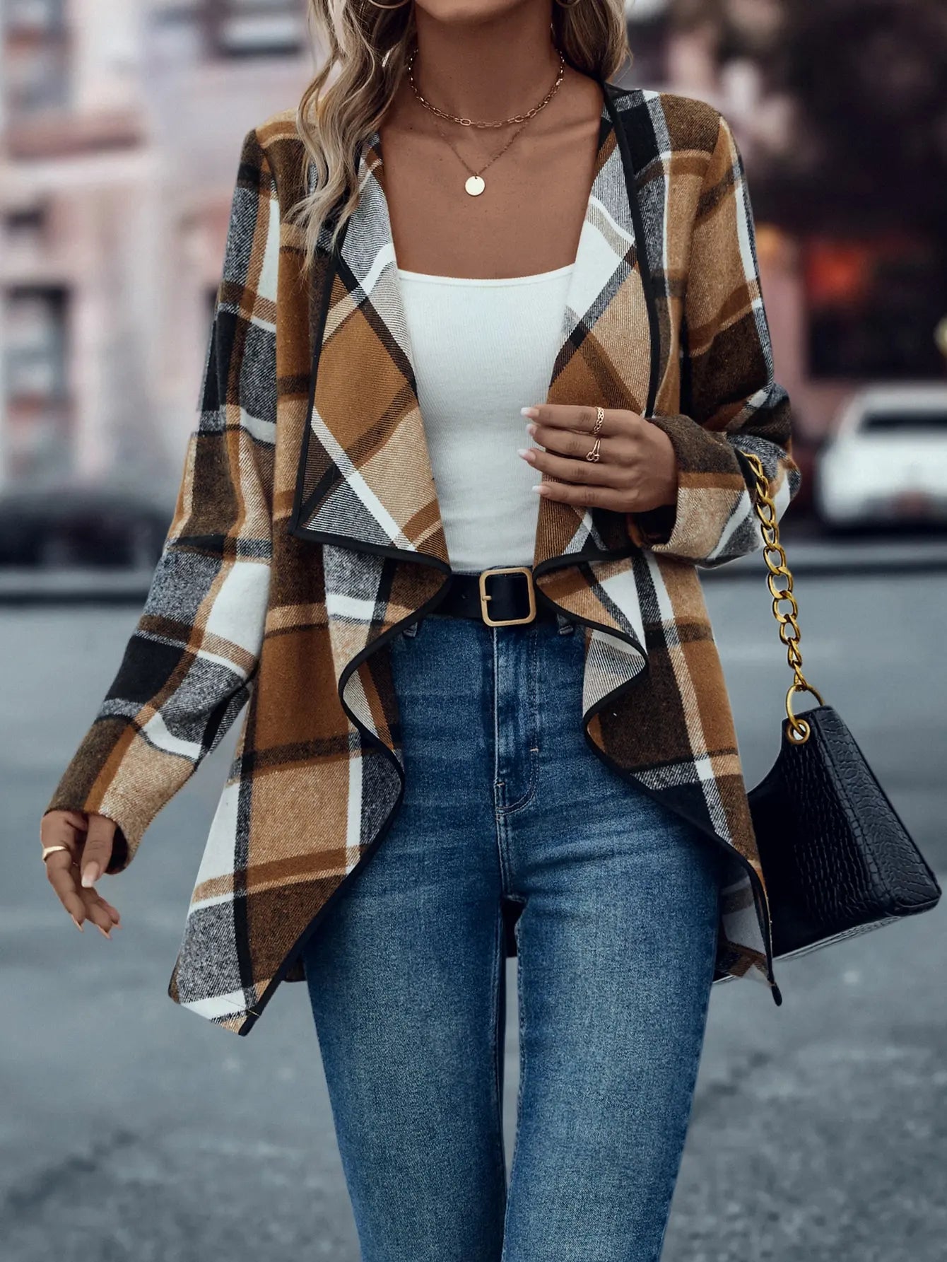 Claudia | Elegante geblokt vest