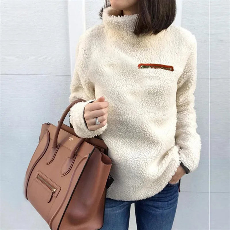 Elena | Turtleneck trui met ritssluiting voor dames