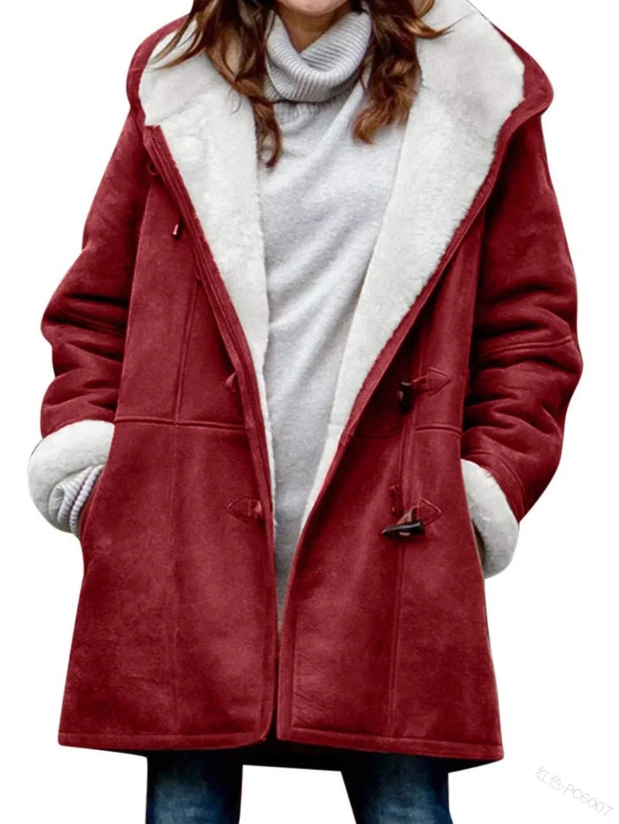 Aria | Elegante warme losse jas met capuchon