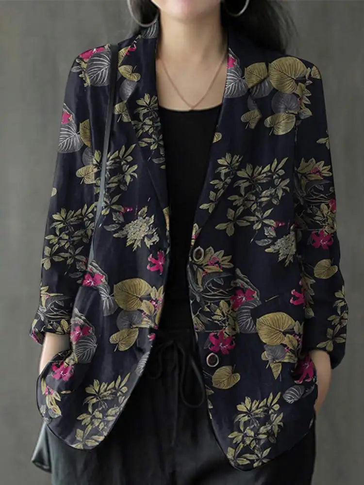 Sophia | Stijlvolle katoenen blazer