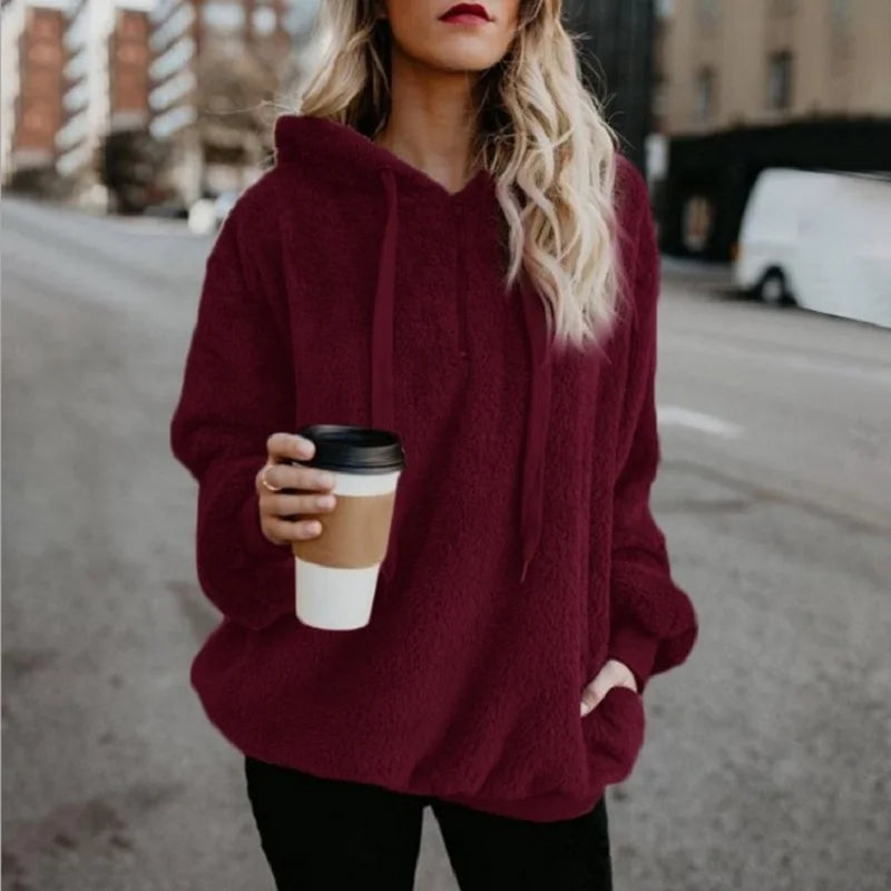 Opal | Stijlvolle Lange Mouwen Hoodie Jas