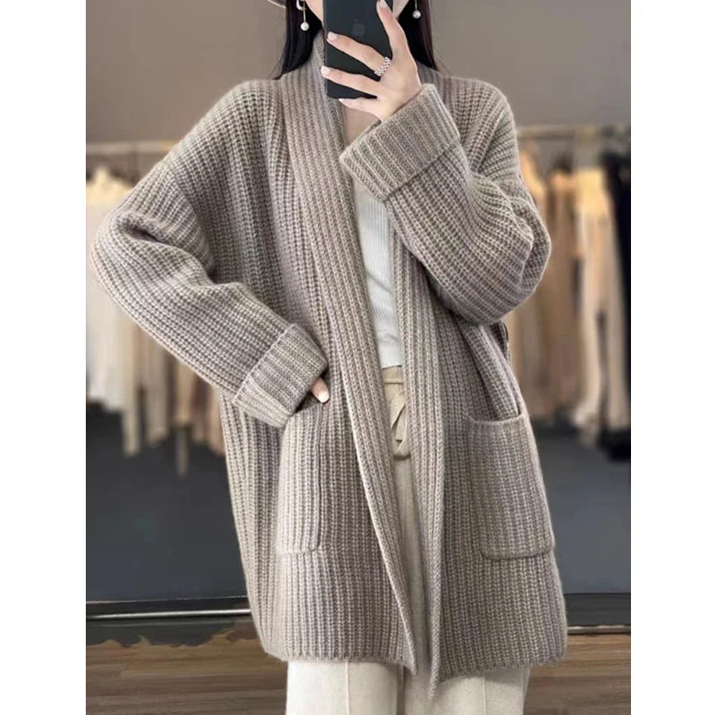 Stella | Elegant warm gebreid vest