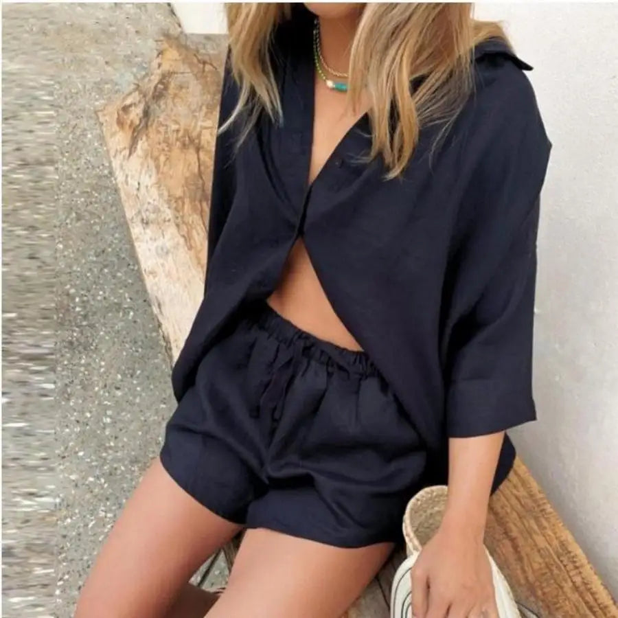 Ellen │ Zachte katoenen pyjama set
