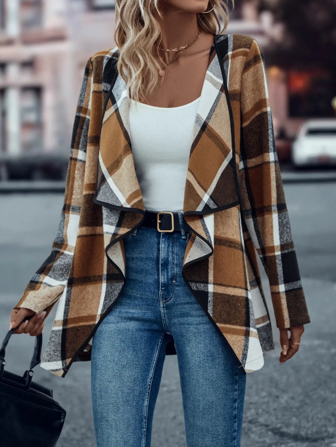 Claudia | Elegante geblokt vest