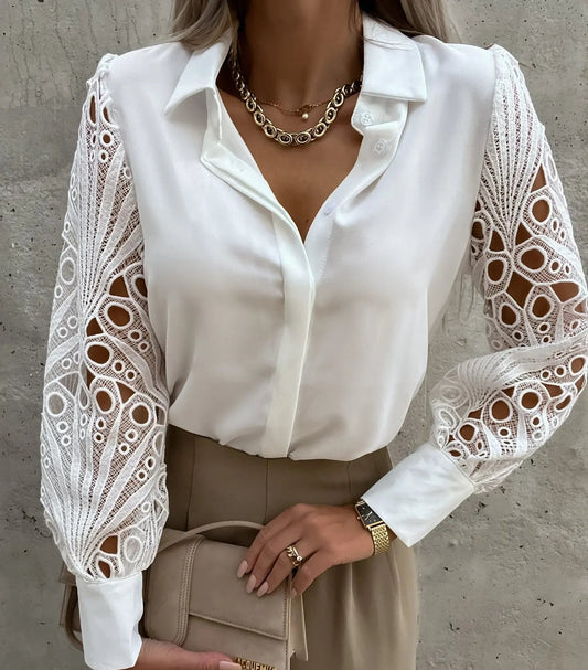 Lily | Elegante blouse met verfijnde mouwen