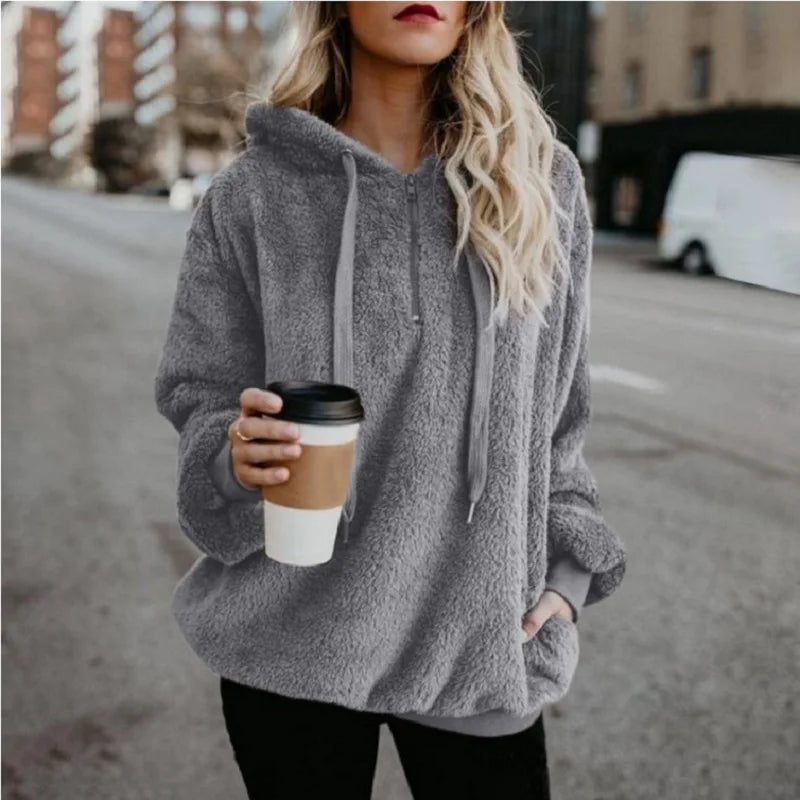 Opal | Stijlvolle Lange Mouwen Hoodie Jas
