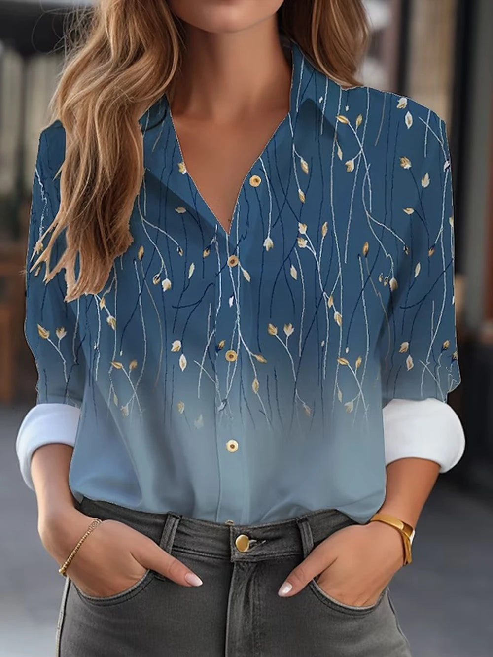 Regine | Elegante blouse met bloemenprint