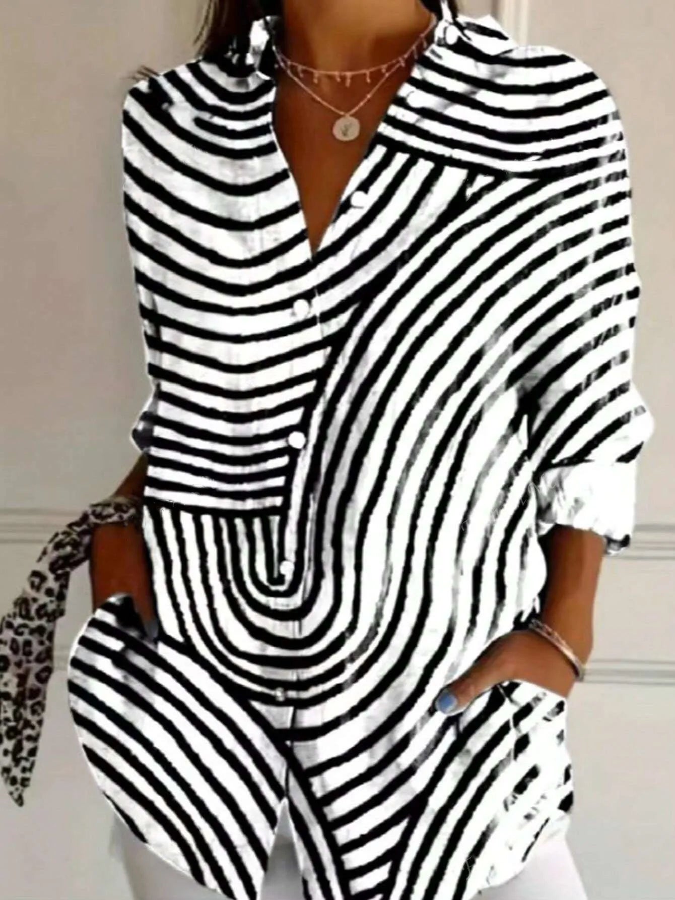 Kamila | Chique gestreepte blouse
