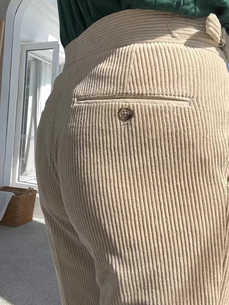 Luke | Stijlvolle corduroy herenbroek