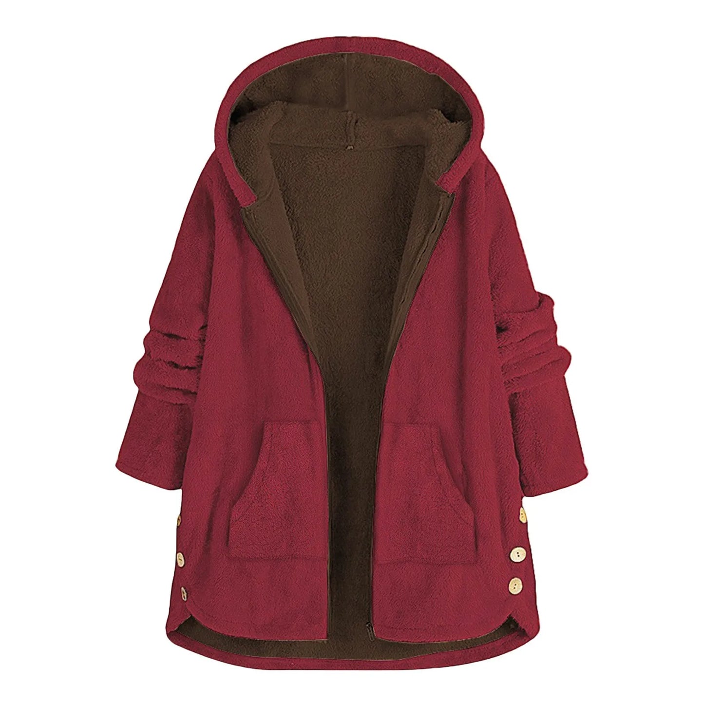 Ella | Comfortabele jas met lange mouwen en capuchon