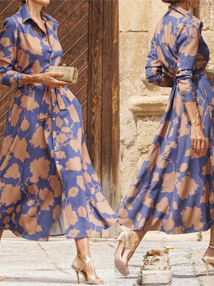 Amelie | Elegante wikkeljurk met bloemen