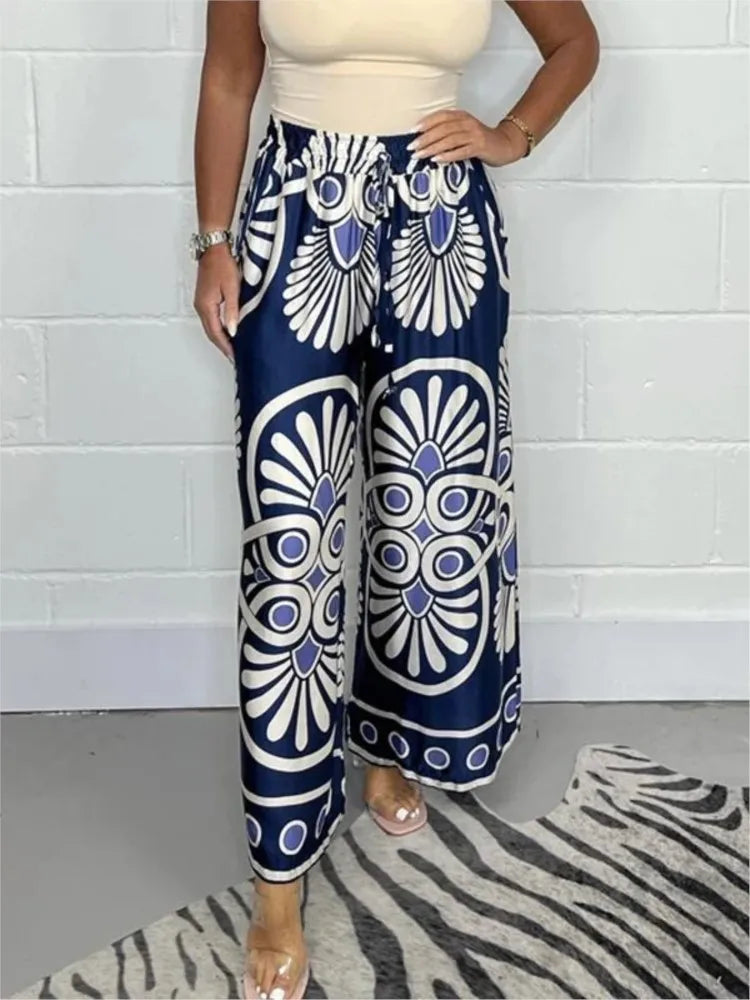 Casandra | Elegante Boho-broek met wijde pijpen