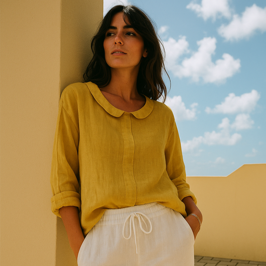 Selma | Chique blouse met linnen