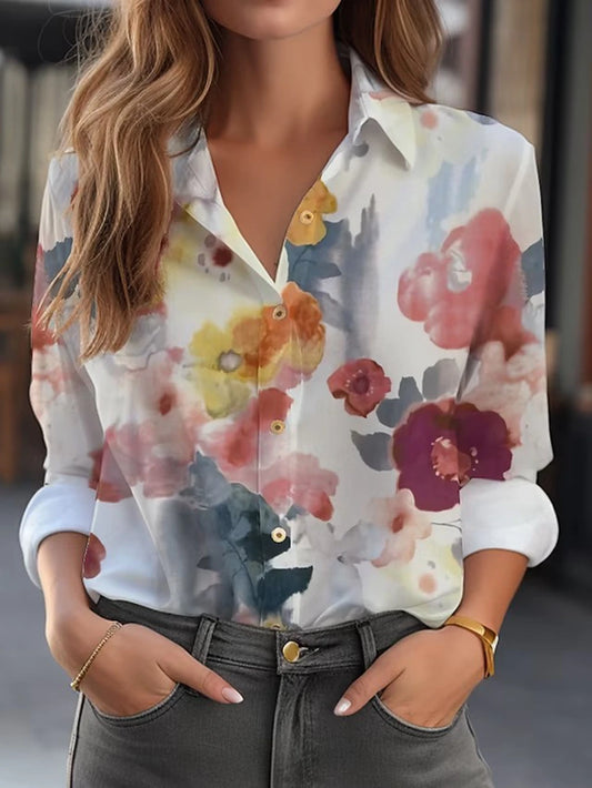 Regine | Elegante blouse met bloemenprint