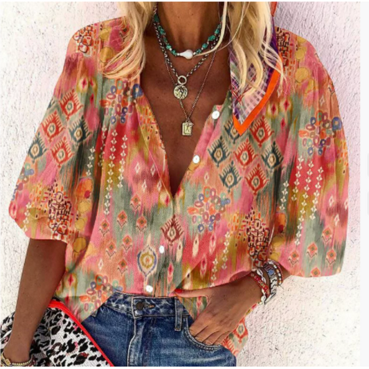 Stijlvolle boho zomerblouse