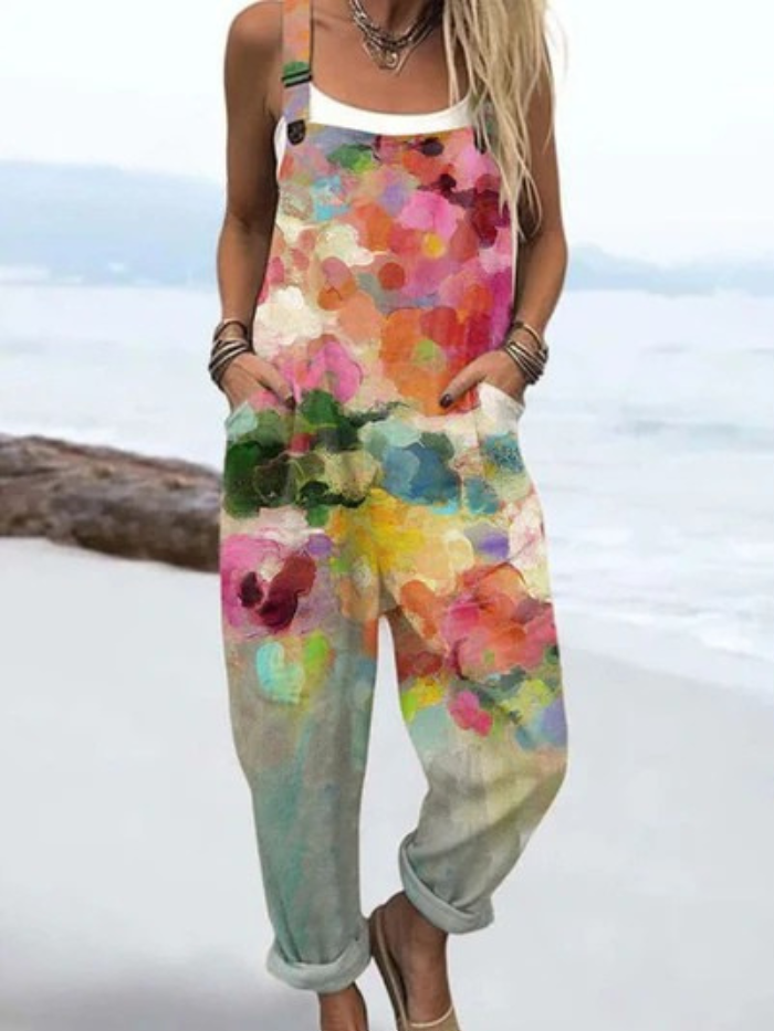 Indie | Abstracte Waterverf Overalls
