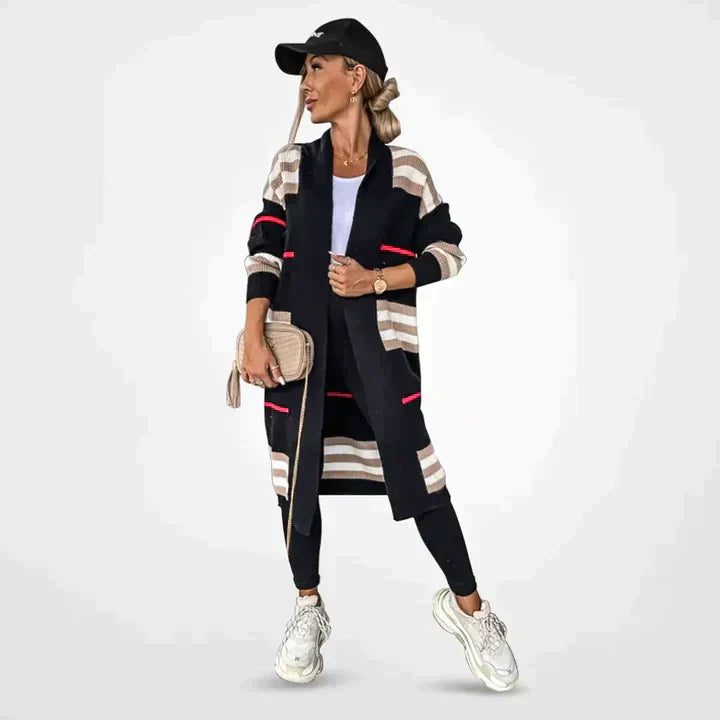 Davina | Zacht Gestreept Vest